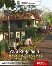 GIAT KERJA BAKTI WARGA PADUKUHAN GEDANGAN